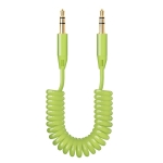 AUX аудио кабель 3.5 мм витой 1.2 м - Deppa - Green