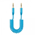 AUX аудио кабель 3.5 мм витой 2 м - Deppa - Blue