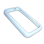 Чехол-накладка бампер для Apple iPhone 4 - белый - 2