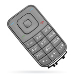 Русифицированная клавиатура для Nokia 3610 Fold Grey