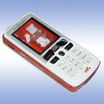 Корпус для Sony Ericsson W800 White-Orange - High Copy