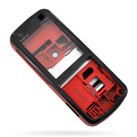 Корпус для Nokia 5320 Black-Red - High Copy