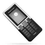 Корпус для Sony Ericsson T250 Black-Silver