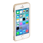 Чехол Alum Bumper для Apple iPhone 5 / 5S c защитной пленкой - Deppa - Gold