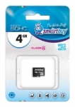 Карта памяти Micro SDHC - SmartBuy - Class 4 - 4GB