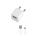 Сетевое зарядное устройство для Apple (lightning) - 1A - с USB выходом - Deppa - White