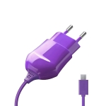 Сетевое зарядное устройство Micro USB - 1A - Deppa - Violet
