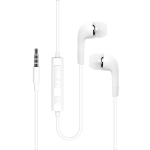 Стереогарнитура для Samsung c ПДУ - 3.5 мм (аналог EHS64AVFWE) - Deppa - White