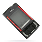 Корпус для Nokia X3 Black-Red - High Copy