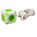 Универсальное сетевое зарядное устройство с 2-мя USB выходами и сетевой удлинитель на 4 розетки - Partner - miniCube