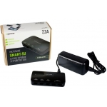 Универсальное сетевое зарядное устройство с 5-ю USB выходами - 7А - Partner - Black