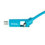 USB-кабель 2 в 1 с разъемом Micro USB и Apple Lightning 8-pin - Partner - Blue
