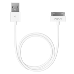 USB-кабель для подключения Apple (30 pin) к компьютеру - Deppa - White