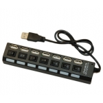 USB разветвитель на 7 портов - Palmexx - Black